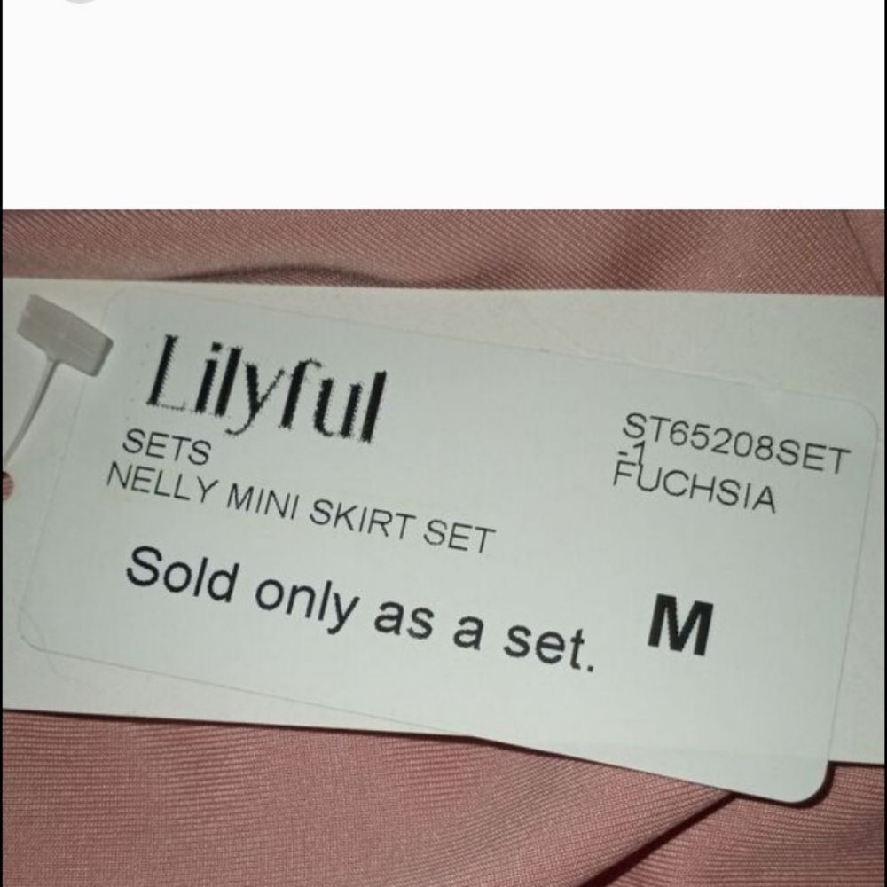 Lilyful Nelly Mini Skirt Set Fuchia Sz.M NWT. - Picture 11 of 11